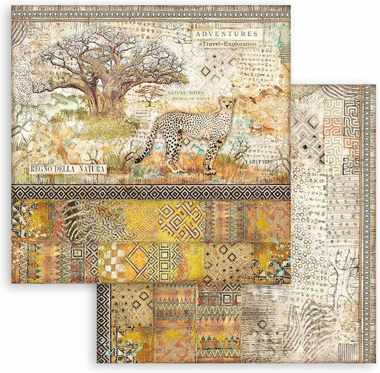 Stamperia Savana Scrapbooking Beidseitig 190gr/m² 10 Blätter 10Stück SBBL103