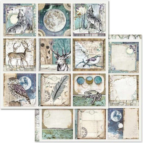 Stamperia Листа Scrapbooking Двулицево 190гр/кв.м 10 листове 10бр