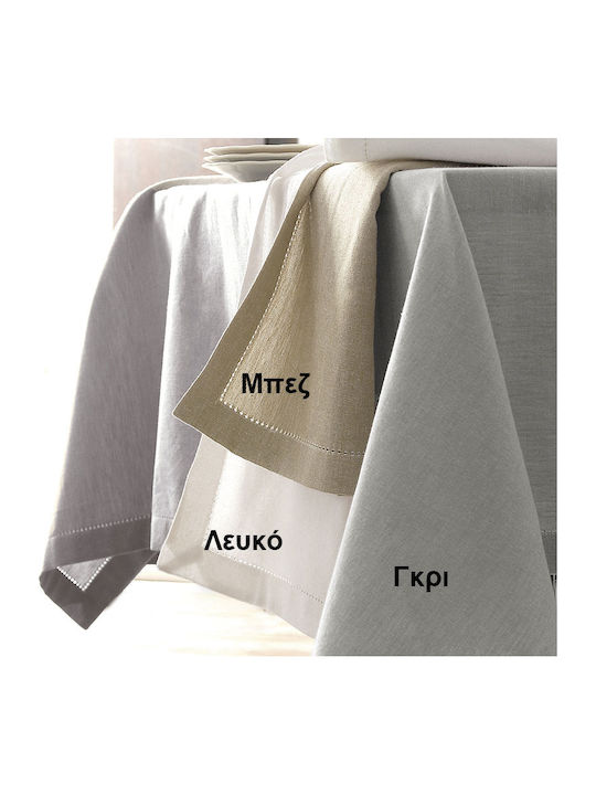 Rythmos Inez Cotton Tablecloth Beige 80x80cm