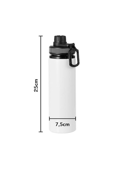 Koupakoupa Αεκ Παγούρι Αλουμινίου 850ml Λευκό