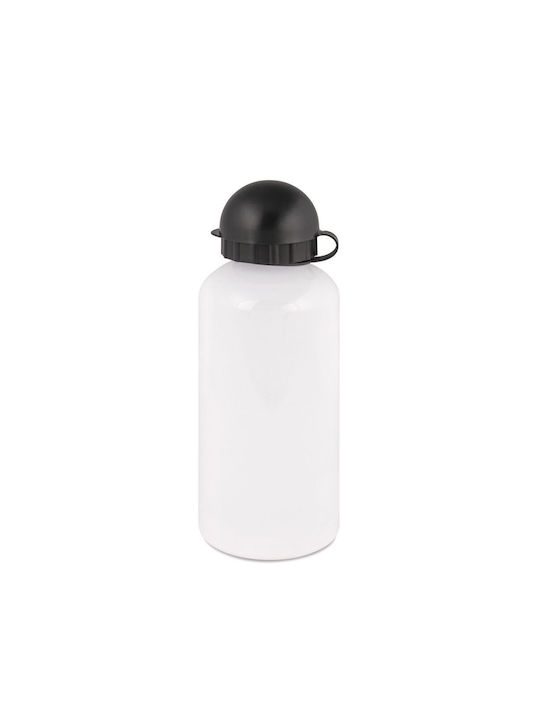 Koupakoupa Wednesday Jenna Ortega Αθλητικό Παγούρι Αλουμινίου 500ml Λευκό