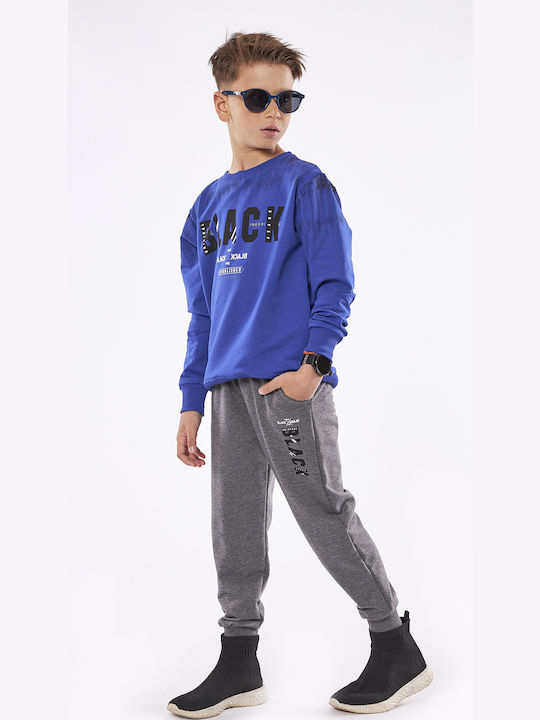 Hashtag Kids Sweatpants Set Blue 2pcs