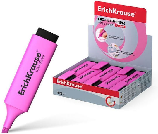 ErichKrause V-20 Textmarker Rosa