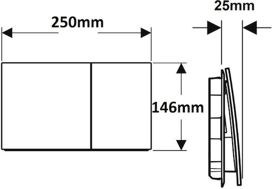 Geberit Sigma 70 Flush Plate Dual Flush