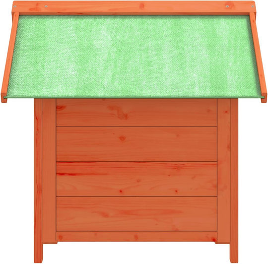 vidaXL Dog House Wooden Outdoor Brown 65x65x61.5cm