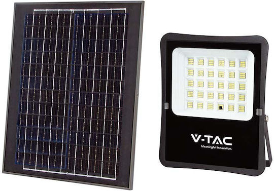 V-TAC Waterproof Solar LED Floodlight 20W Natural White 4000K with Remote Control IP65