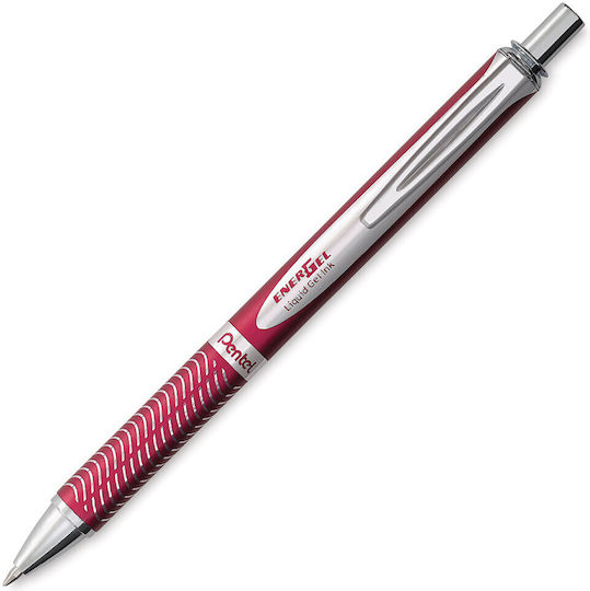 Pentel Energel Pen 0.7mm Red with Black Ink