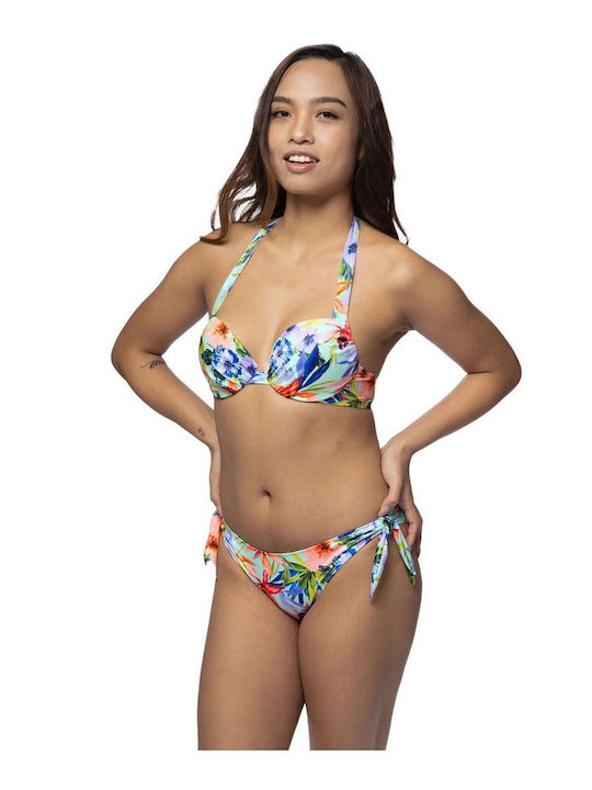 Padded Triangle Bikini Top Multicolour Floral