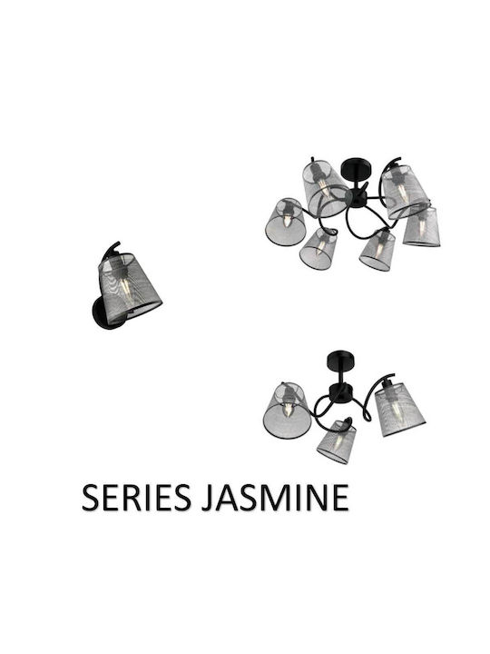 Elmark Classic Lamp Wall with Socket E14 Black 15.5x185cm