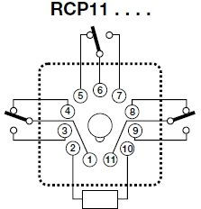 Carlo Gavazzi Индустриално Реле Реле 110V 5бр 01.077.0308