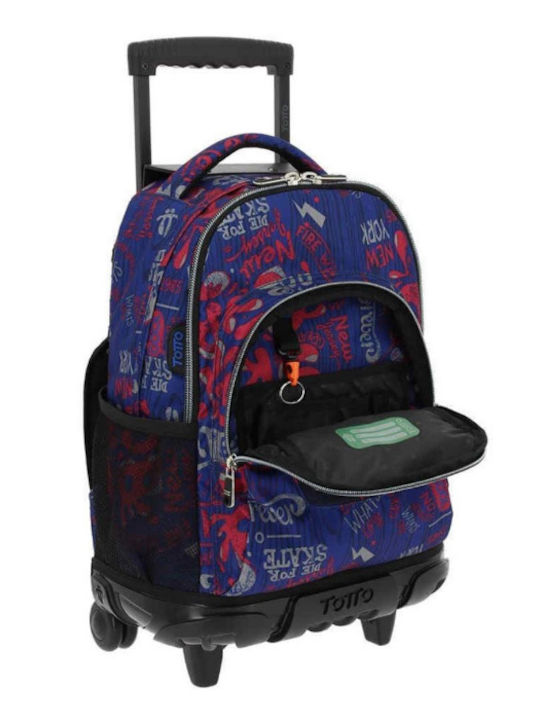 Totto Morral Renglon School Bag Trolley Elementary, Elementary Blue 30Liters