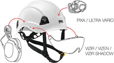 Petzl A10SRA Каска Строителна площадка Червен