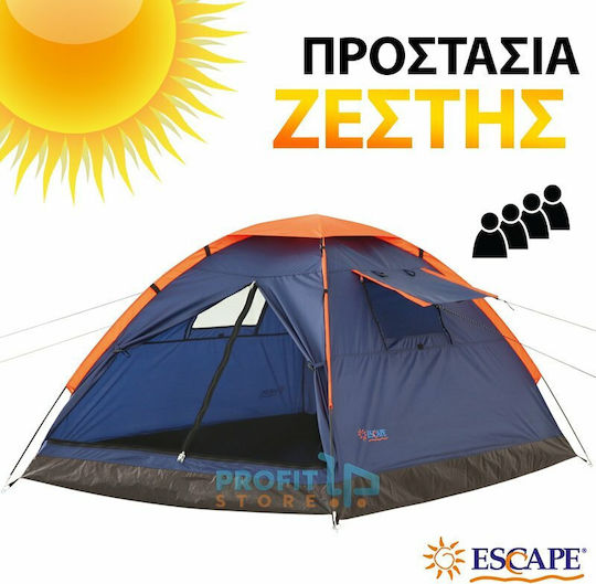 Escape Trail IV Καλοκαιρινή Σκηνή Camping Igloo Μπλε για 4 Άτομα 240x240x175εκ.
