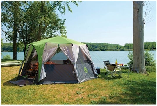 Coleman Octagon 8 Σκηνή Camping Ορειβασίας Πράσινη με Διπλό Πανί 3 Εποχών για 8 Άτομα Αδιάβροχη 2000mm 396x429x208εκ.