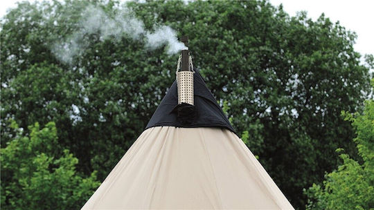 Robens Klondike Winter Camping Tent Teepee Beige for 6 People 400x270x175cm