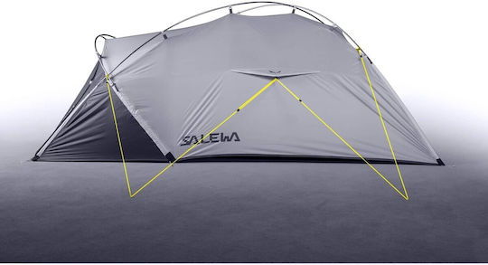 Salewa Litetrek III Pro Σκηνή Camping Geodesic (Γεωδαιτική) Ορειβασίας Γκρι με Διπλό Πανί 4 Εποχών για 3 Άτομα Αδιάβροχη 3000mm 260x185x107εκ.