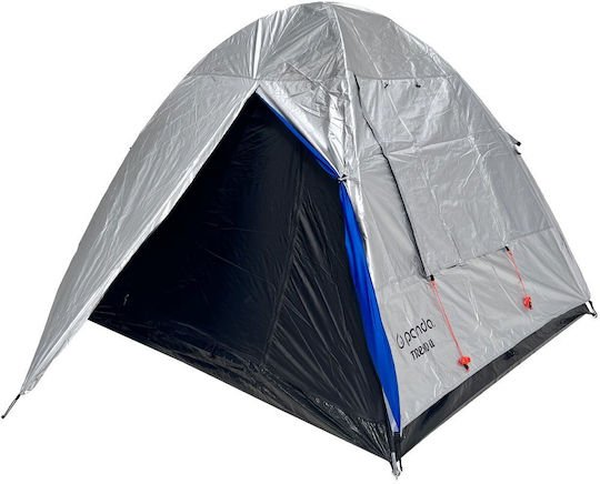 Panda Trend II Summer Camping Igloo Tent Blue with Double Cloth for 4 People 240x210x170cm