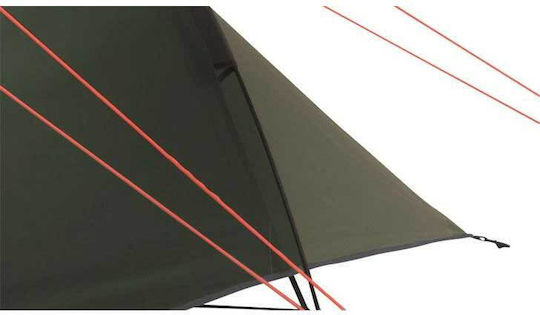 Easy Camp Spirit 300 Camping Tent Tunnel Khaki with Double Cloth 3 Seasons for 3 People 410x200x110cm