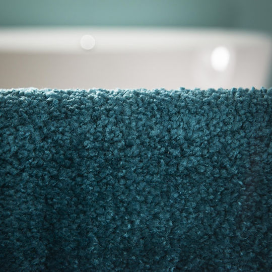 Sealskin Non-Slip Bath Mat Cotton Toilet Doux 294428426 Petrol 45x50cm