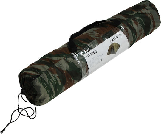 Panda Camo 3 Καλοκαιρινή Σκηνή Camping Igloo με Διπλό Πανί για 3 Άτομα 200x200x130εκ.