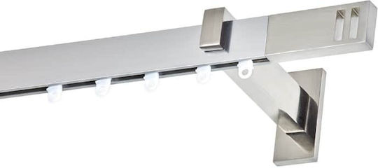 Anartisi Astoria Einweg Vorhangschiene in Silber Farbe 240εκ. Anartisi Astoria Einweg Vorhangschiene in Silber Farbe 240εκ.