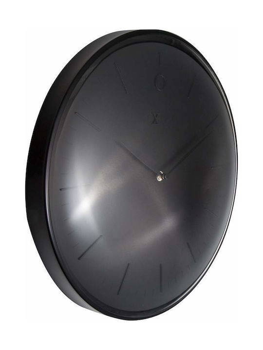 Nextime Glamour Leise Wanduhr Metallisch Gold-Black Ø40cm