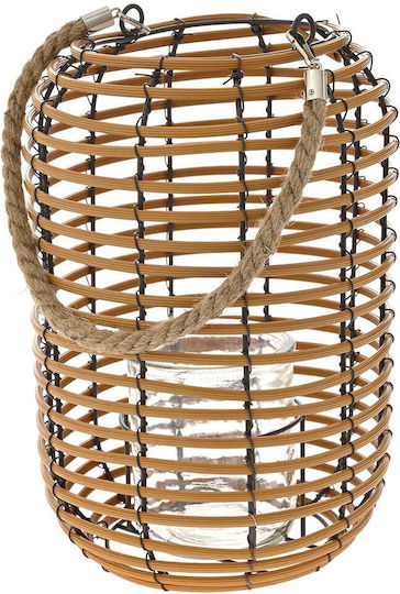 Iliadis Φαναράκι Rattan Καφέ 27x27x41εκ.
