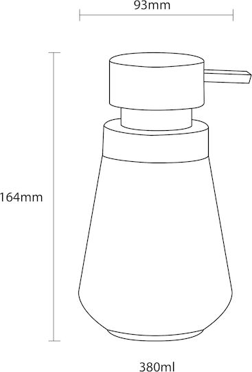 Sealskin Conical Дозатор от Порцелан Зелен 400мл