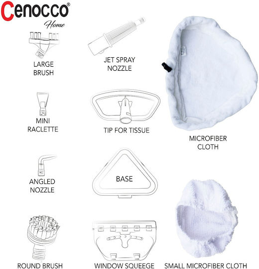 Cenocco Steam Cleaner 3.2bar with Stick Handle