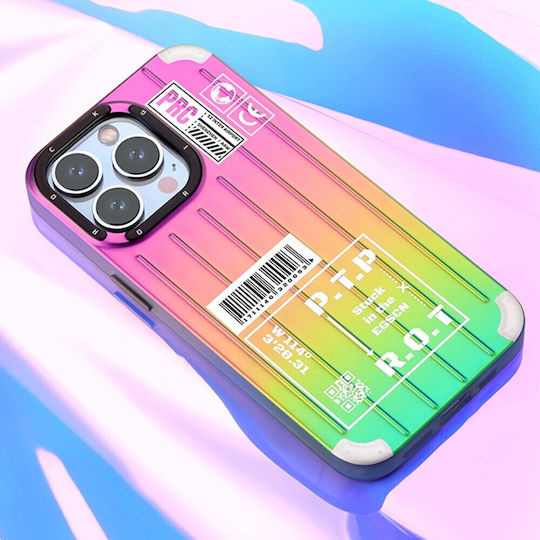 Rock Back Cover Silicon Multicolor (iPhone 14 Pro)