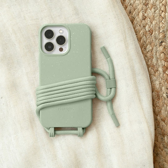 Woodcessories Back Cover with Strap Green (iPhone 14 Pro Max)