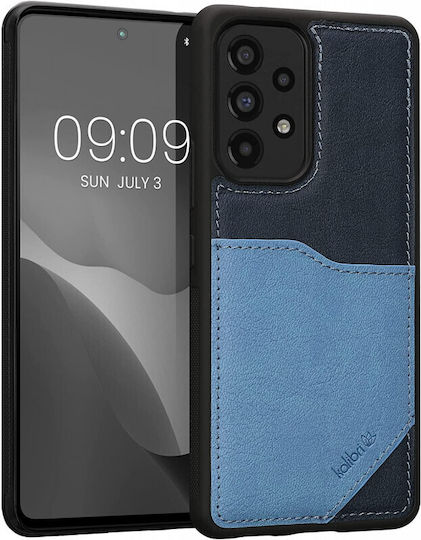 Kalibri Back Cover Piele artificială Albastru (Galaxy A53)