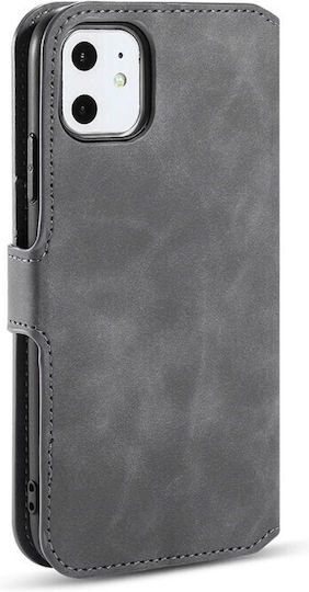 DG.MING Retro Wallet Synthetic Leather Gray (iPhone 11)