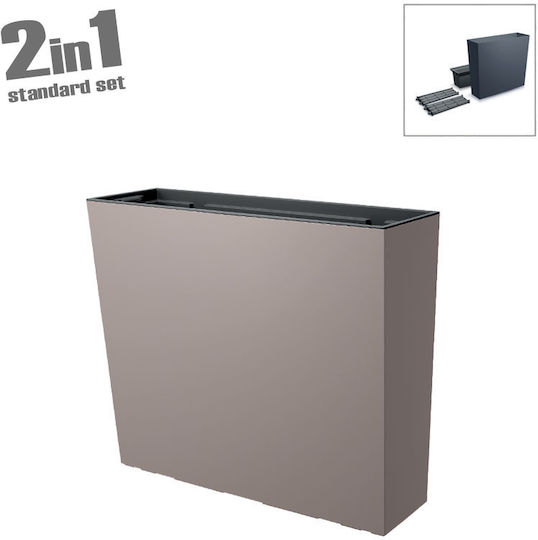 Marhome Urbi Case Кутия за саксии Пластмаса Mocca 58x18x49.8см.