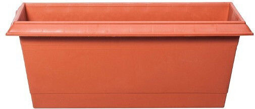 Cyclops Νο Ζαρντινιέρα Πλαστική Πορτοκαλί 60.2x24.5x20εκ.