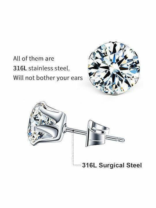 Asimi Body Piercing Earrings made of Silver with Stones