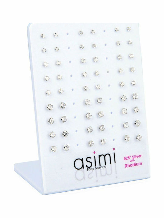Asimi Body Piercing Earrings made of Silver with Stones