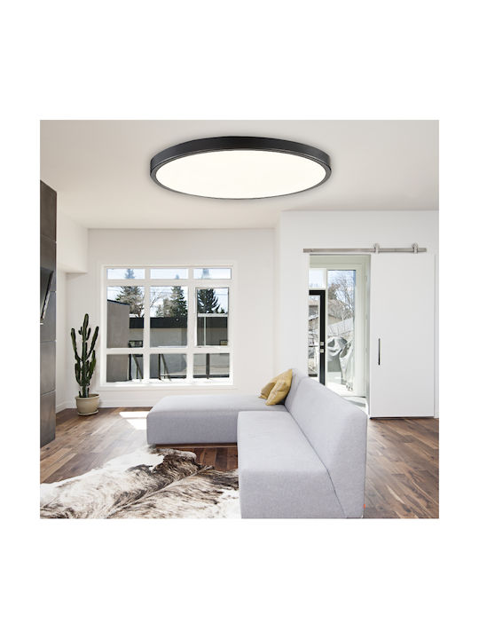 Inlight Таванно осветление 80бр Сив с Вграден LED