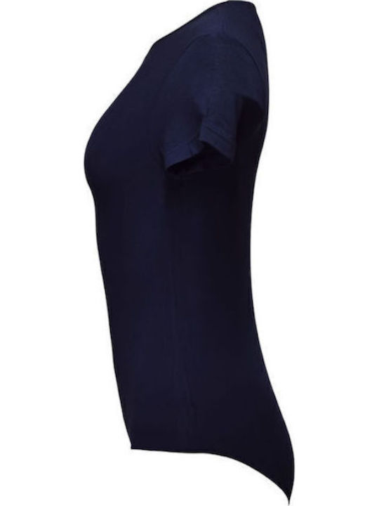 Short Sleeve Bodysuit Navy Blue