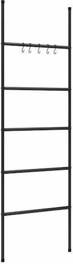 vidaXL Σκάλα Μπάνιου 5 Θέσεων Δαπέδου 58x175cm Μαύρη vidaXL Σκάλα Μπάνιου 5 Θέσεων Δαπέδου 58x175cm Μαύρη