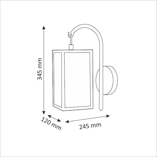 Polux Laterne 12x24.5x34.5cm Polux Laterne 12x24.5x34.5cm