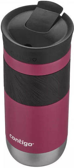 Contigo Byron 2.0 Ποτήρι Θερμός Ανοξείδωτο BPA Free 470ml Dragon Fruit με Επιστόμιο