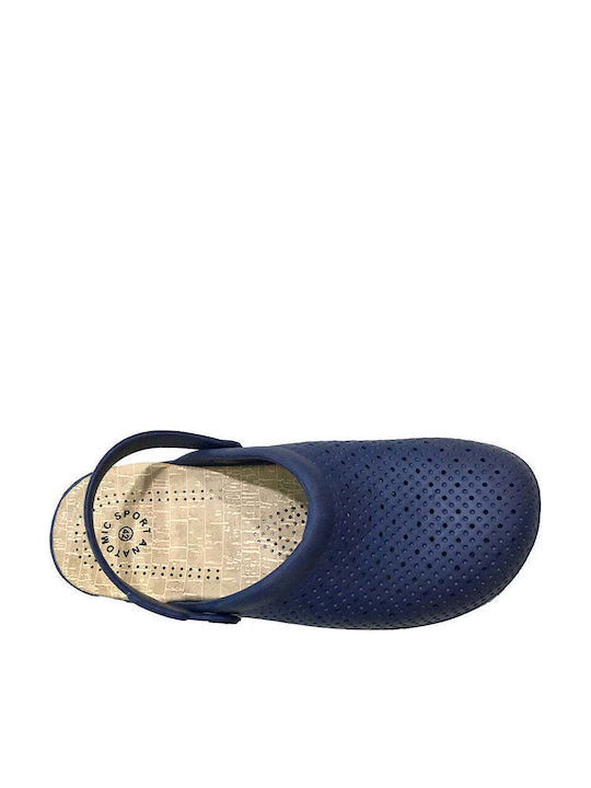 Ustyle Herren Clogs Blau