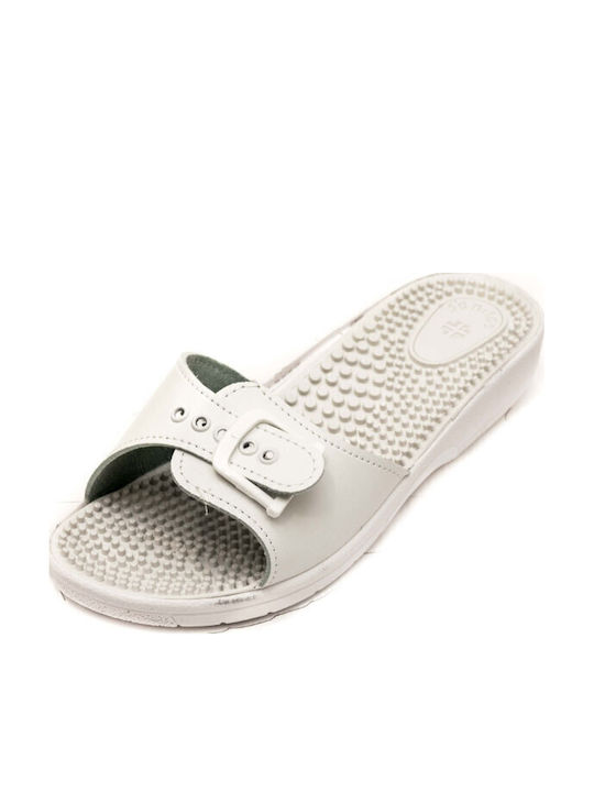 Sanitaire Damen Anatomische Holzschuhe Weiße