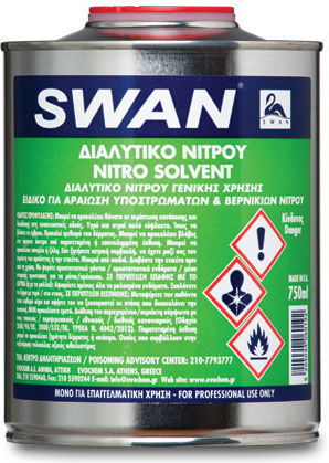 Swan Διαλυτικό Νίτρου Διαλυτικό Νίτρου Διάφανο 750ml 6019
