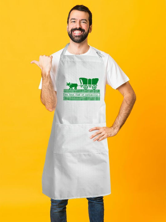 Koupakoupa Küchenschürze Weiß KP_7260_APRON-BBQ-ADULT 1Stück