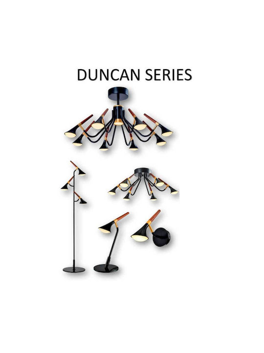 Elmark Duncan LED Schreibtischlampe in Schwarz Farbe