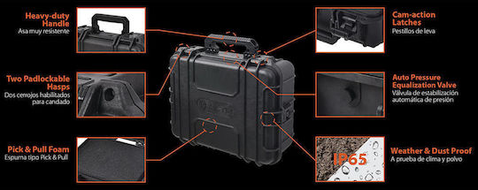Tactix Tool Case Plastic with Tobacco Case Dimensions: W54.4xD43.6xH21.6cm