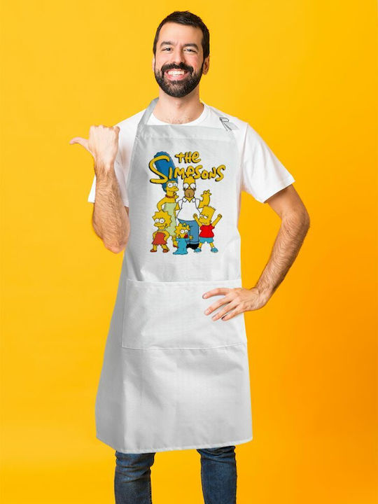 Koupakoupa Ποδιά Κουζίνας Λευκή KP_8180_APRON-BBQ-ADULT