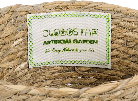 GloboStar Santorini Κασπώ Macrame Μπεζ με Βάση 20x20x20εκ.